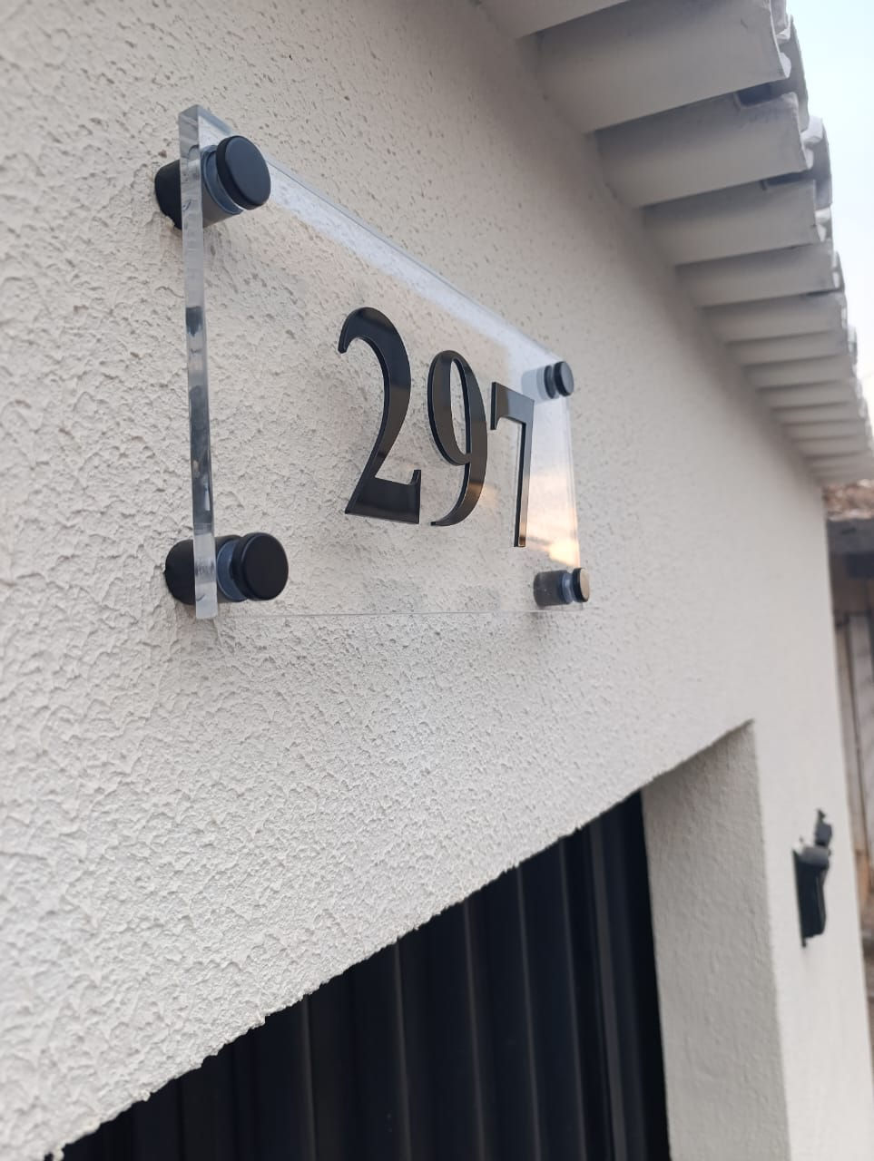 Placa número residencial