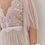 Thumbnail: Boho wedding dress with flutter sleeves, lace bodice and polka dot tulle skirt - Lace & Love Brides