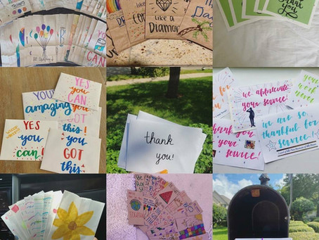 The Royals worked hard on a service project for Lunches of Love and our veterans!!!