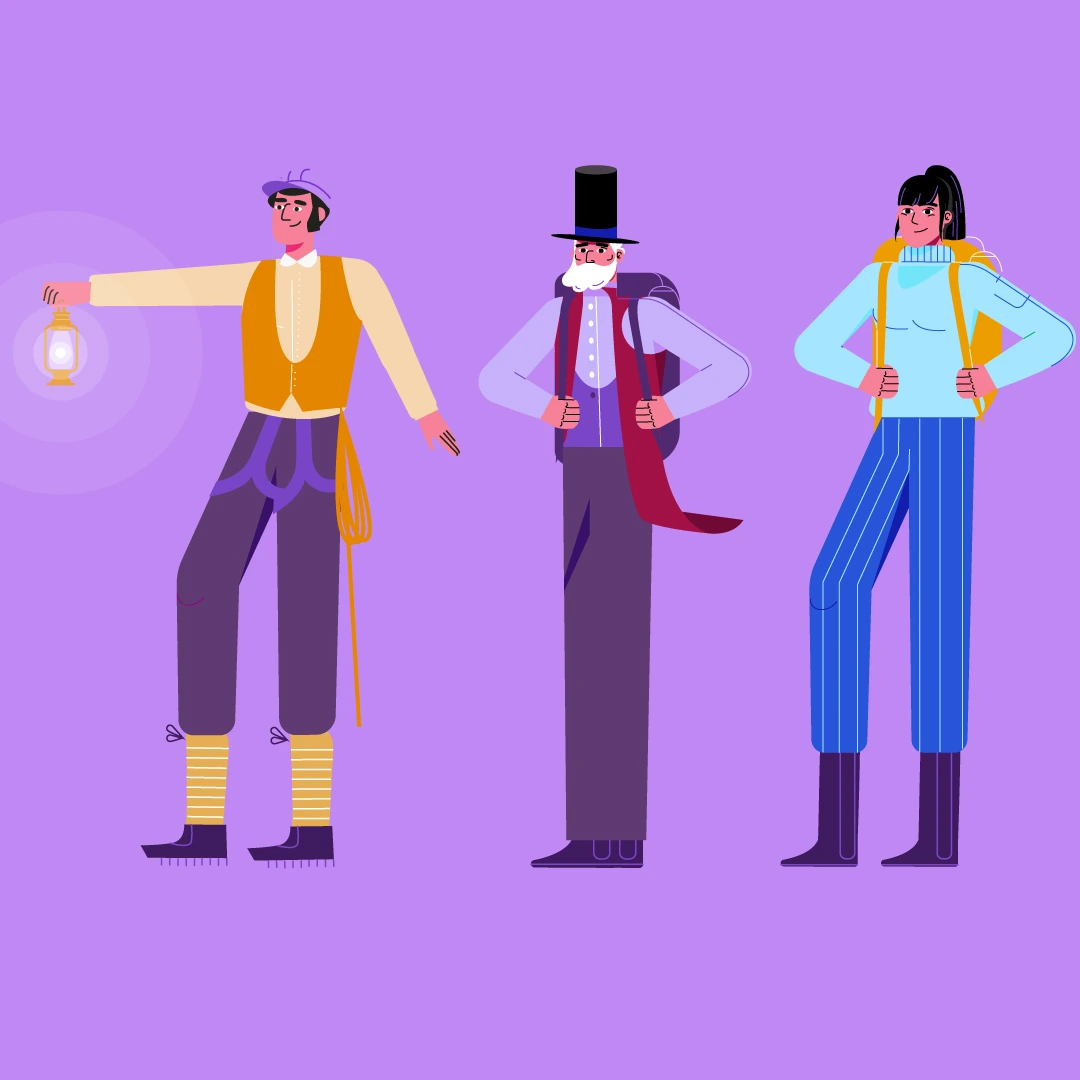 Voyage au centre de la Terre illustration character design