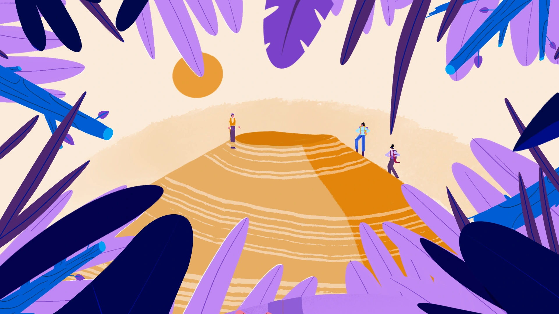 Voyage au centre de la Terre illustration volcan