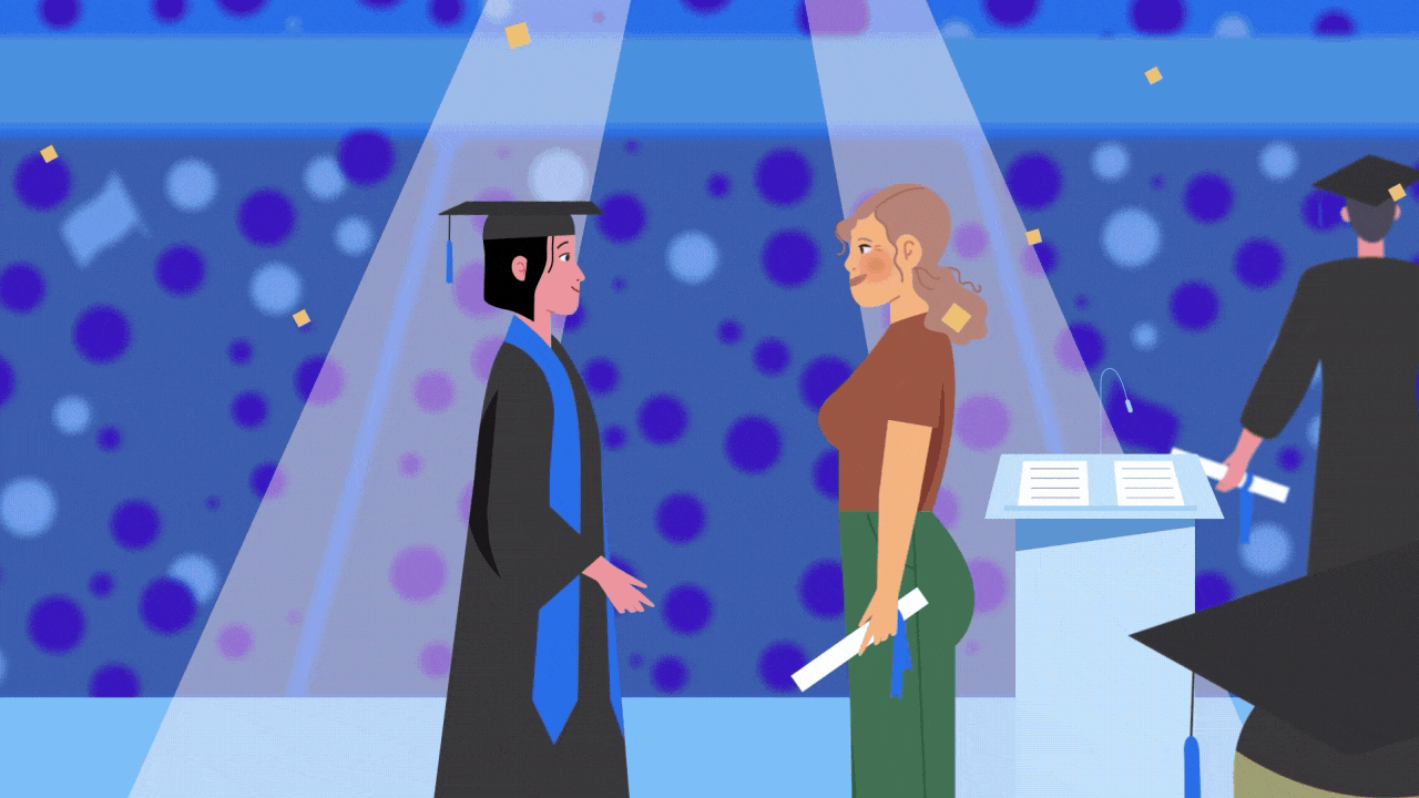 Remise de diplome animation