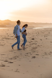 Séance photo grossesse Omaha Beach, Normandie