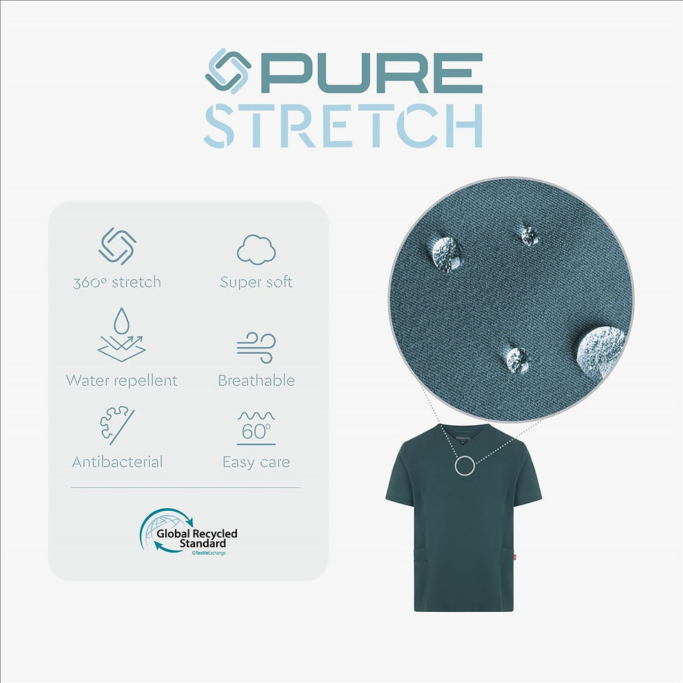Миниатюра: Унисекс медицинска PureStretch туника 535220S