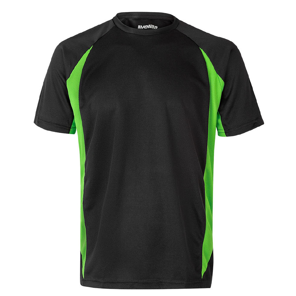 Миниатюра: Двуцветна тениска / 105501 - black