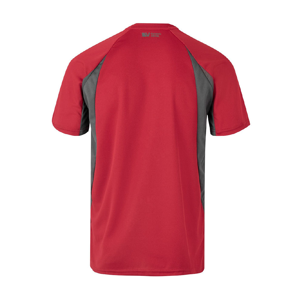 Миниатюра: Двуцветна тениска / 105501 - red