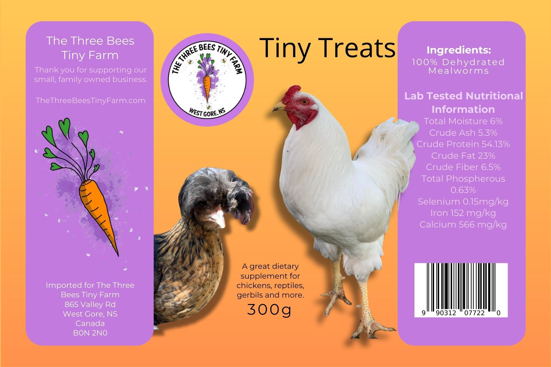 Tiny Treats Dehydrated Mealworms