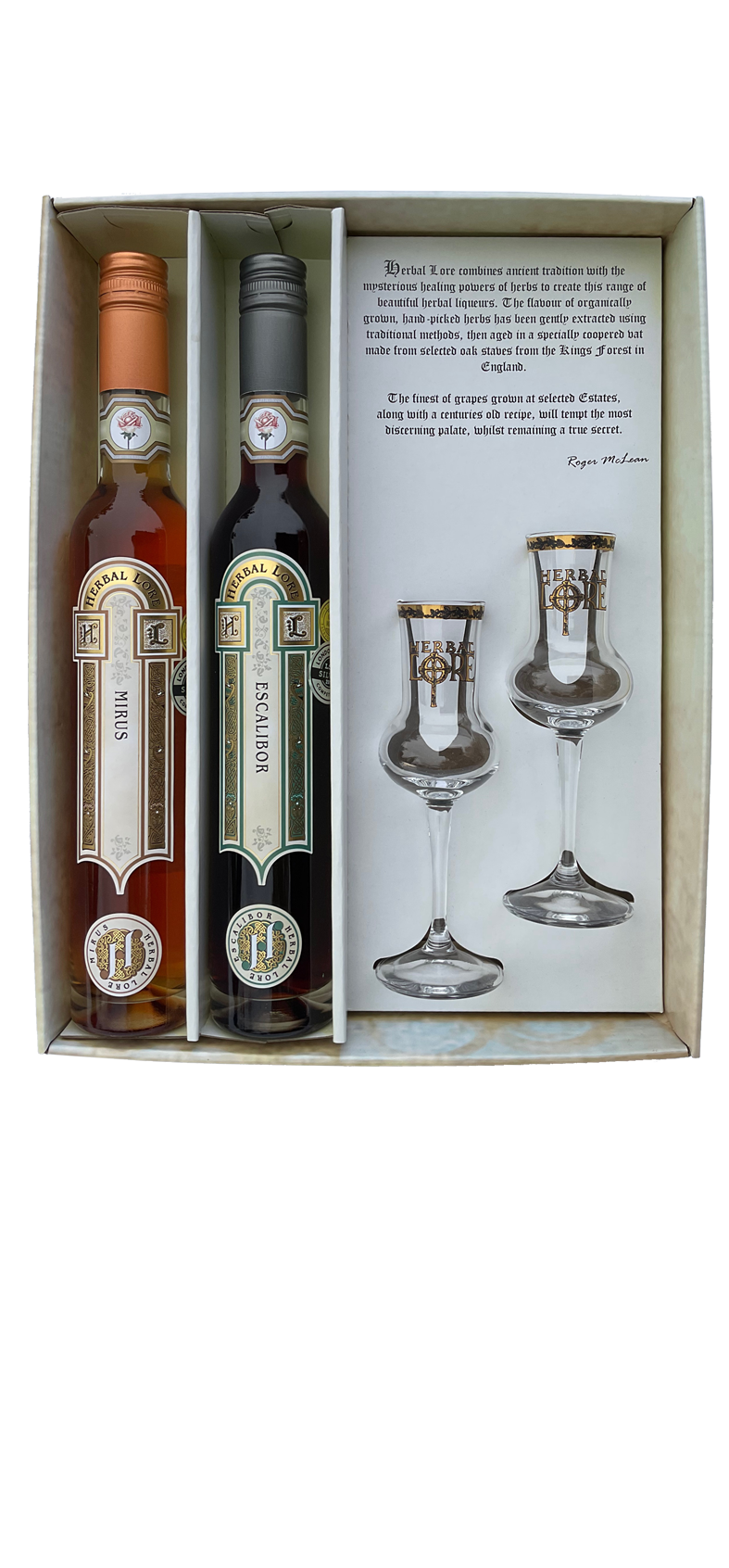 Thumbnail: Mixed Double Liqueur Gift Box with elegant Liqueur Glasses