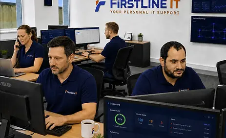 FirstLine IT Suport Team photo in Brisbane and Gold Coast office
