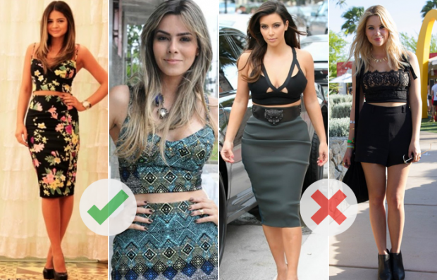 roupas para usar com cropped