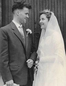 1958 May 17th - William Warbrick and Hilda Warbrick newly married.jpg