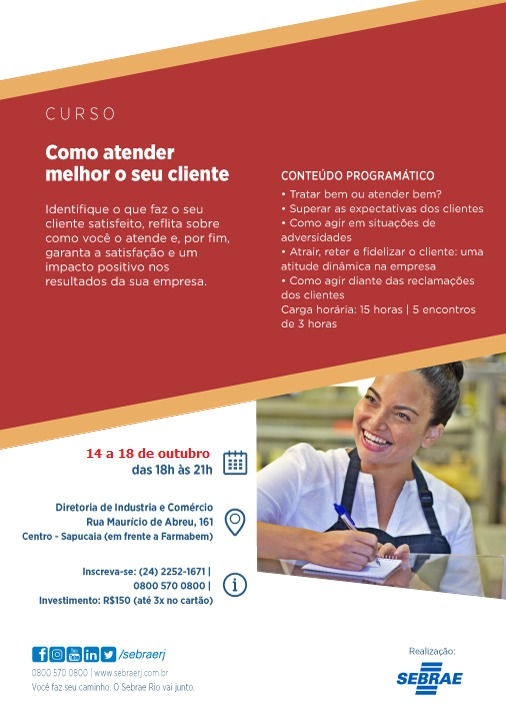 Curso de Atendimento ao Cliente - SEBRAE/RJ
