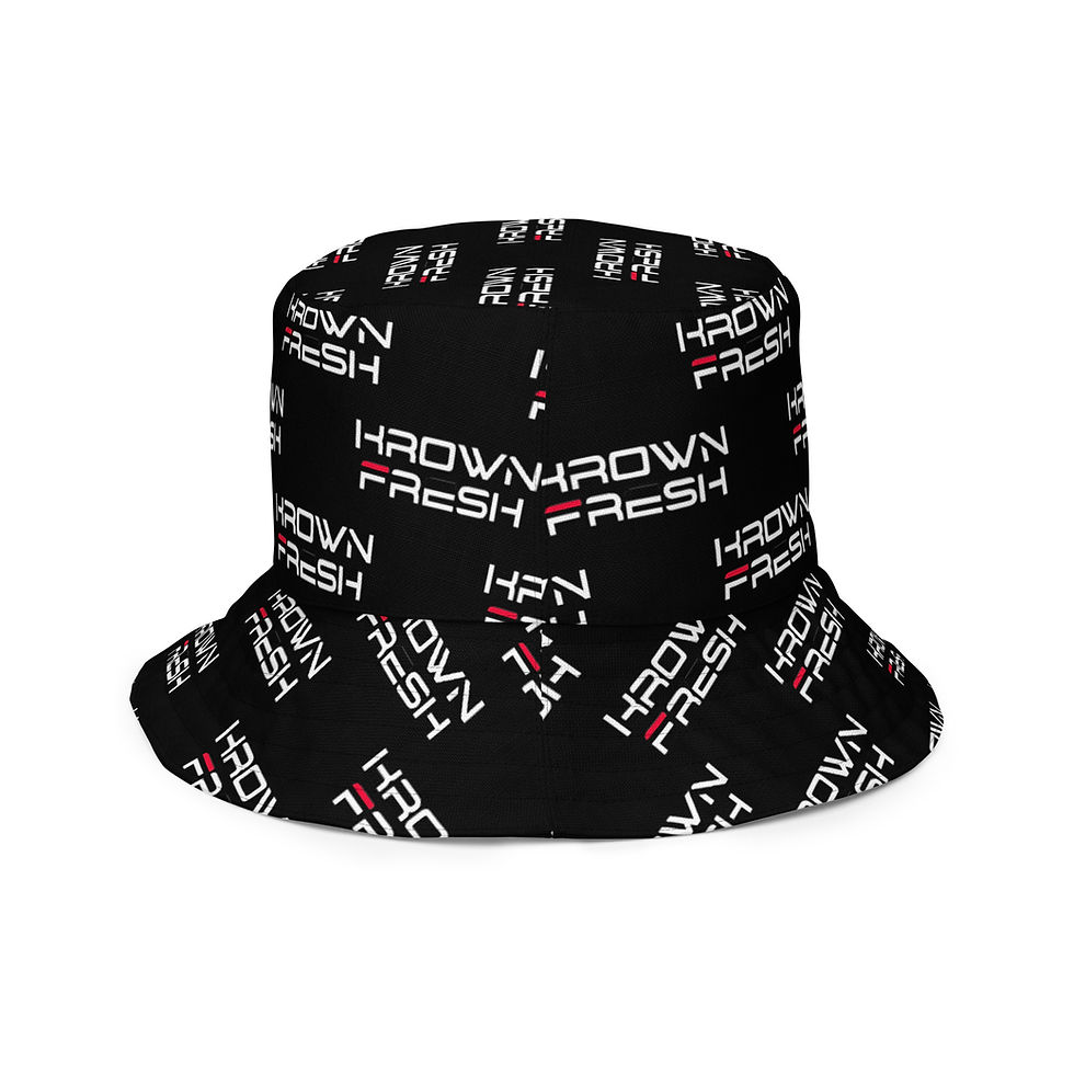 Thumbnail: Reversible bucket hat BLUE /WHT CHAINS