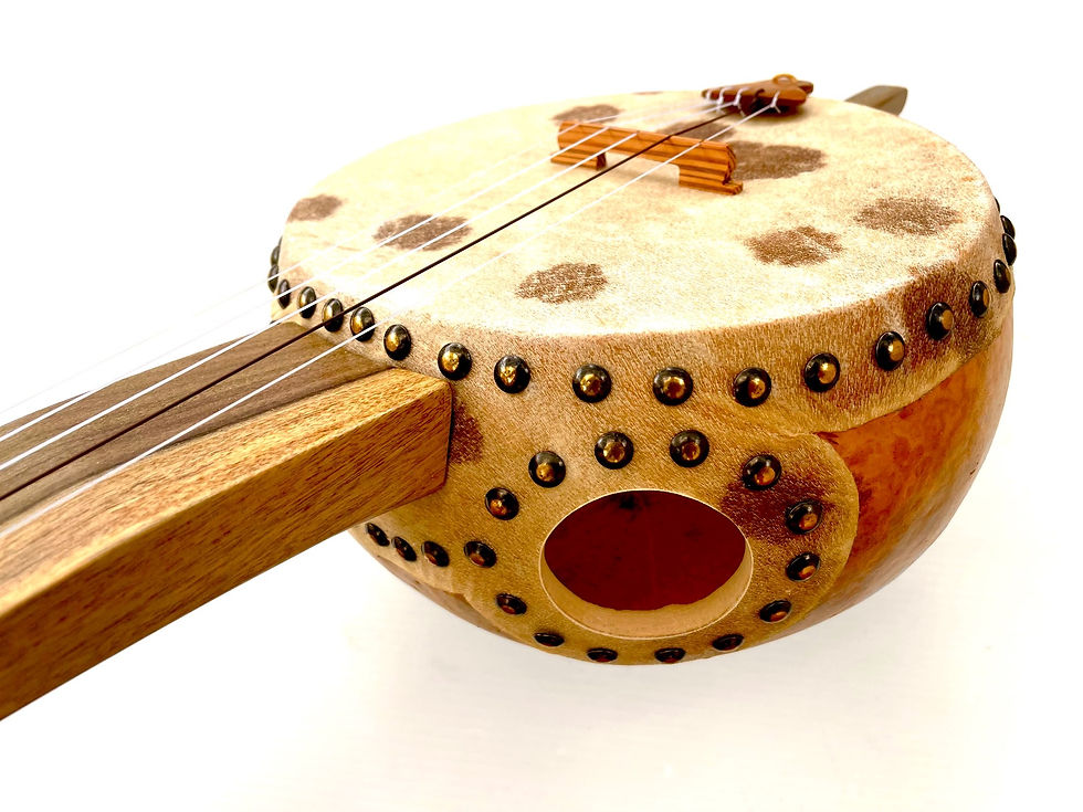 Thumbnail: Blue Mahoe 5 String Gourd Banjo