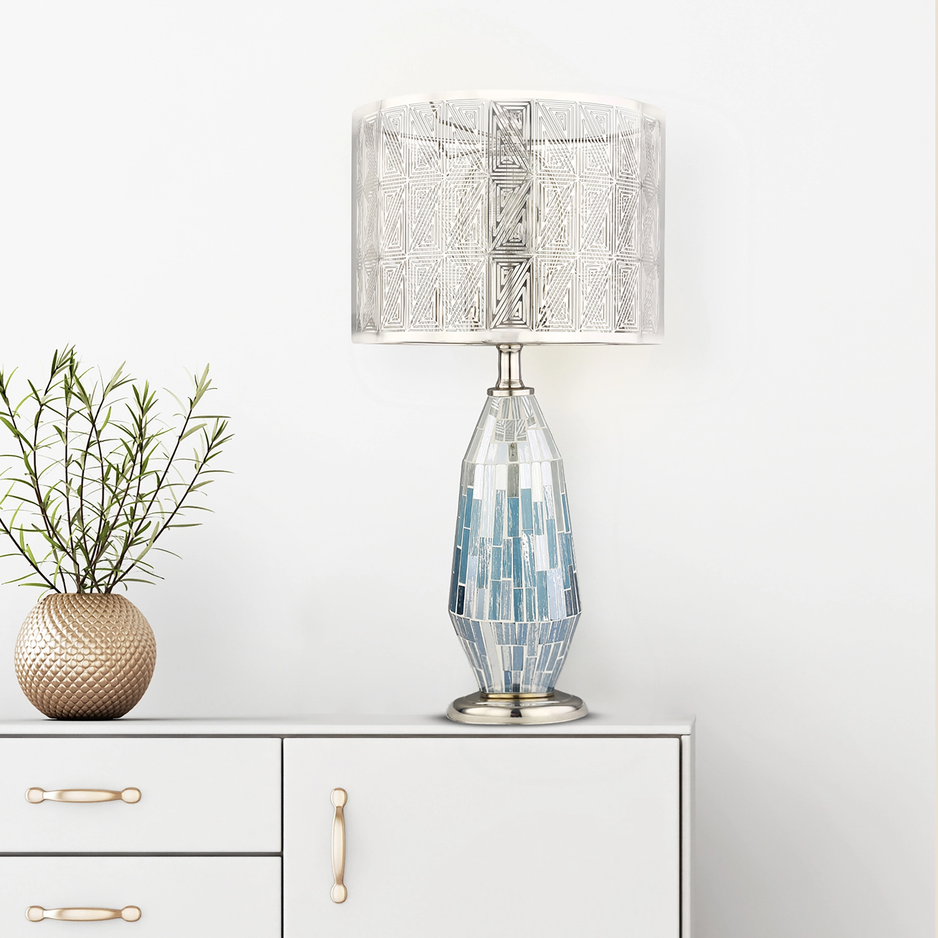 Mosaic mirror lamp outlet