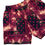 Thumbnail: RED N BLACK BLEACHED BANDANA SHORTS
