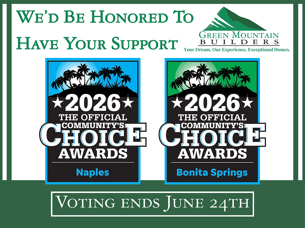 Green Mountain Builders Is Honored to Be Nominated in the 2026 Community’s Choice Awards