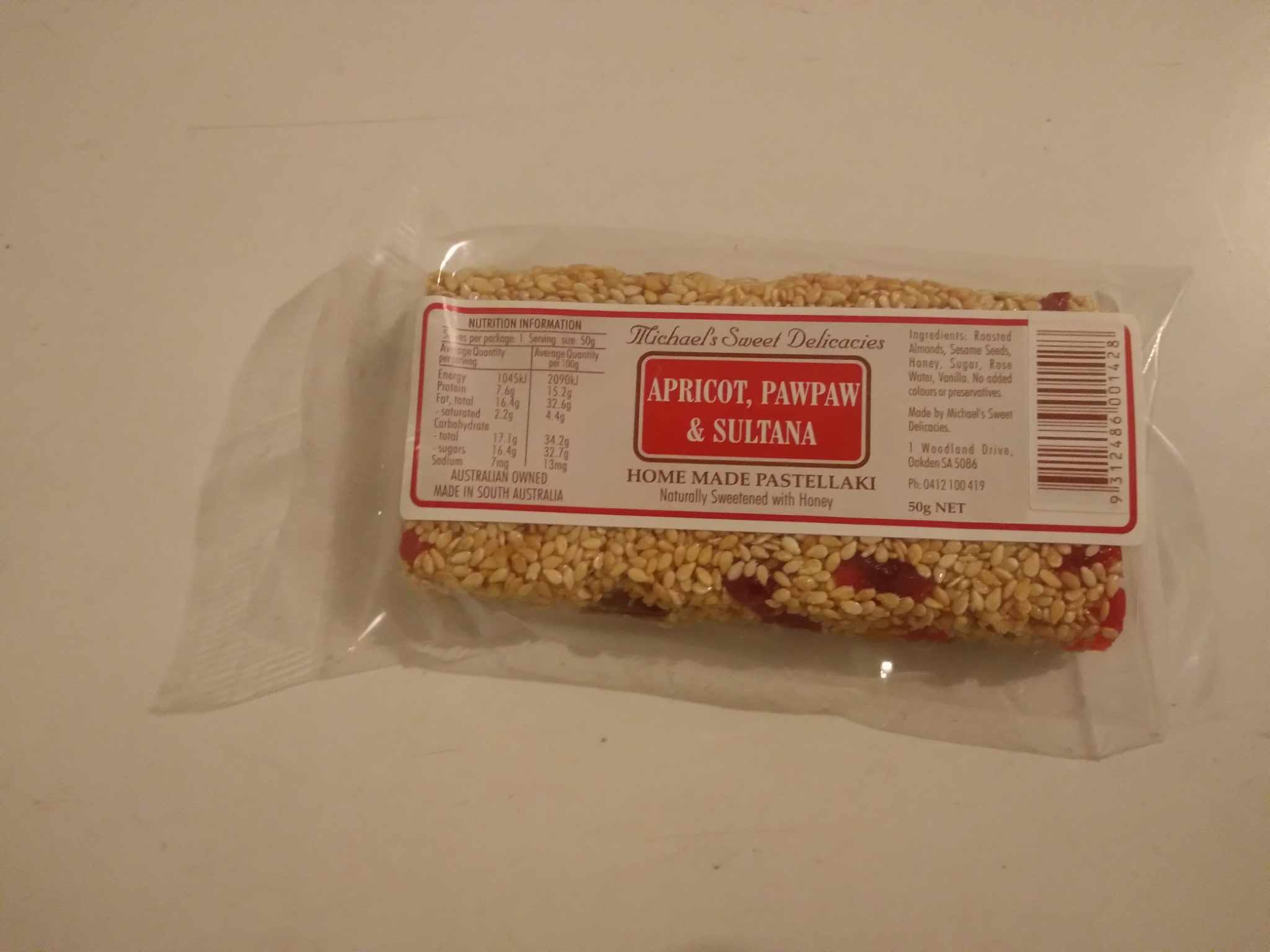 Fruit, Sesame & Honey Bar made in Greece