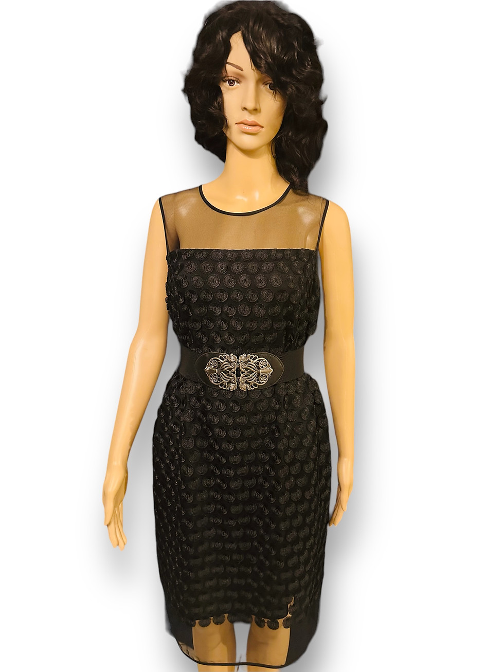 Thumbnail: DKNY black knee length dress (Pre-loved)