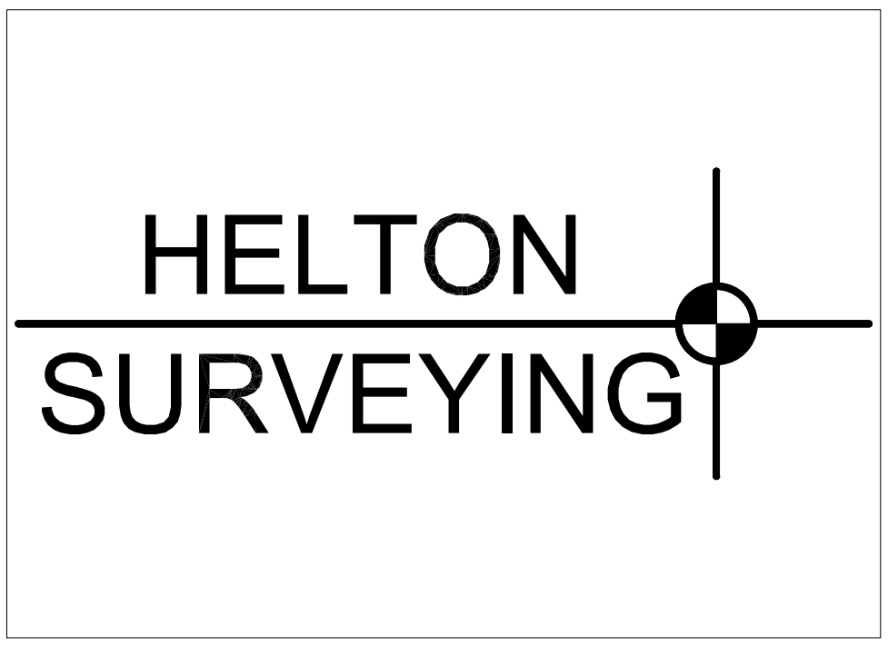 Logo of Helton Surveying featuring a stylized compass and the company name in bold letters.