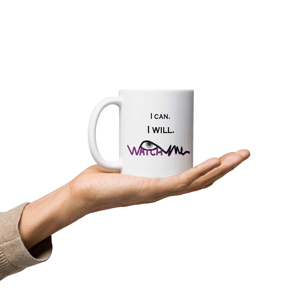 Thumbnail: I Can I Will - Watch Me Mug | Goal Getter Coffee Cup without lashes