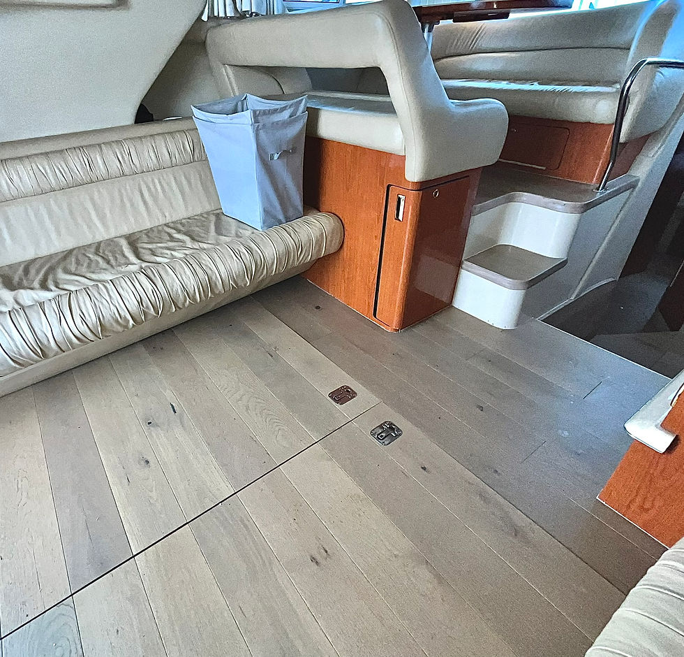 SeaRay Yacht new wood floor