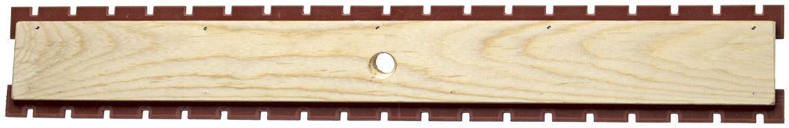 24" squeegee, wood-back, 1/4" notched edge, 2-sided (Pack of 12)