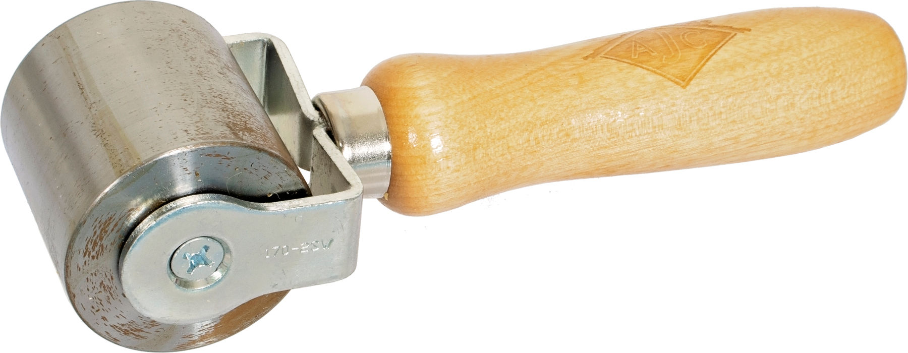 Double fork steel seam roller, 2" x 2"