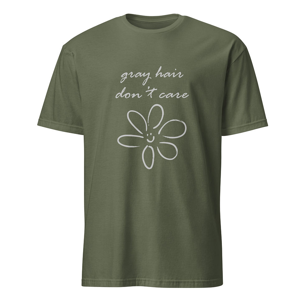 Thumbnail: Gray Hair Don’t Care Shirt | Funny Graphic Tee for Women