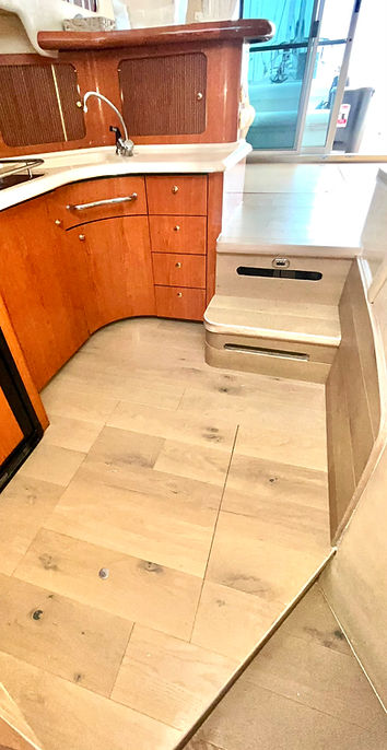 custom boat stairs flooring