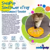 Thumbnail: Soda Pup Sunflower Design Slow Feeder
