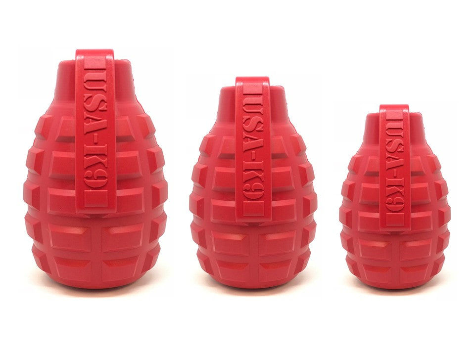 Thumbnail: Soda Pup USA - K9 Grenade Durable Rubber Chew Toy & Treat Dispenser