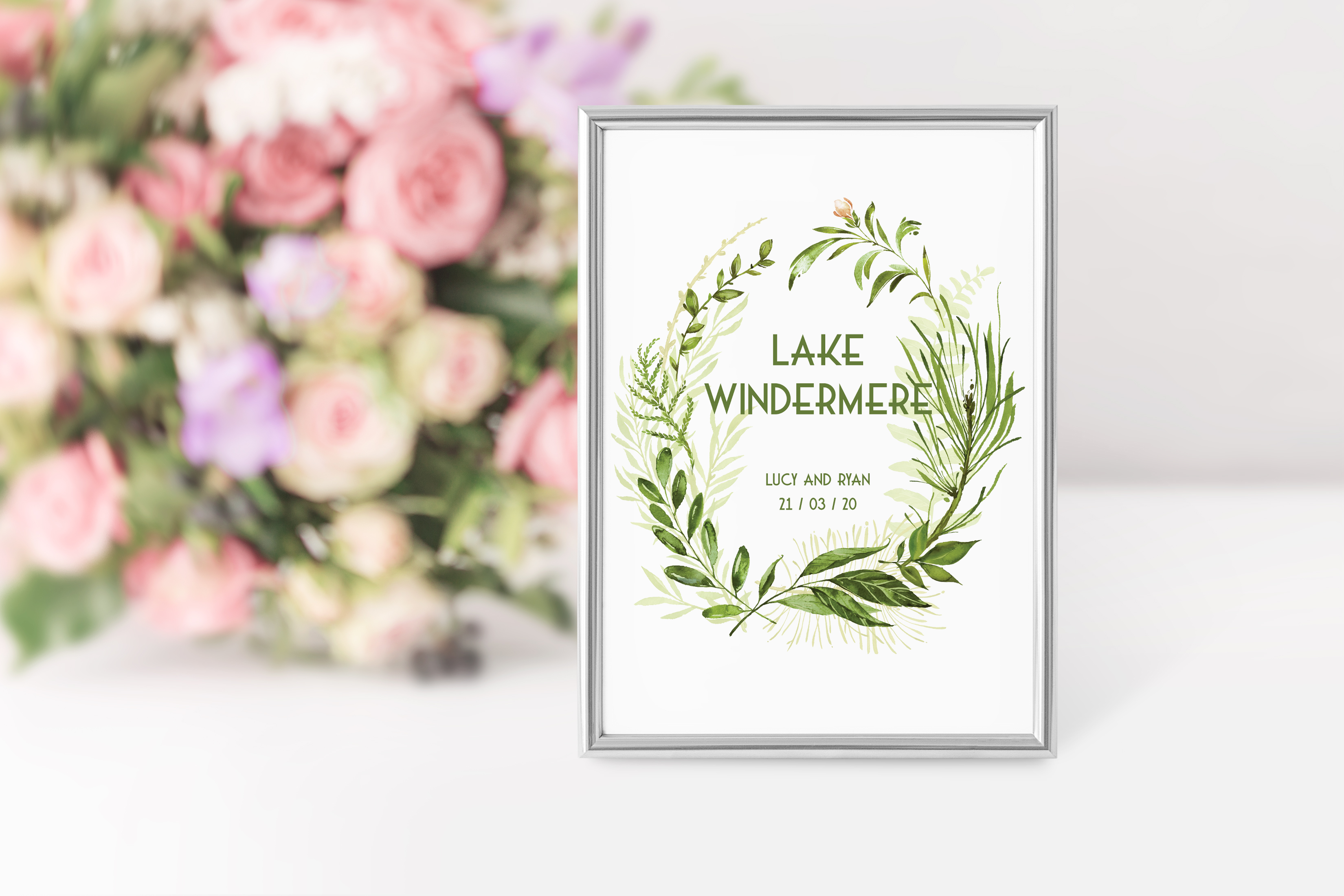 'Spring Wreath' Table Name