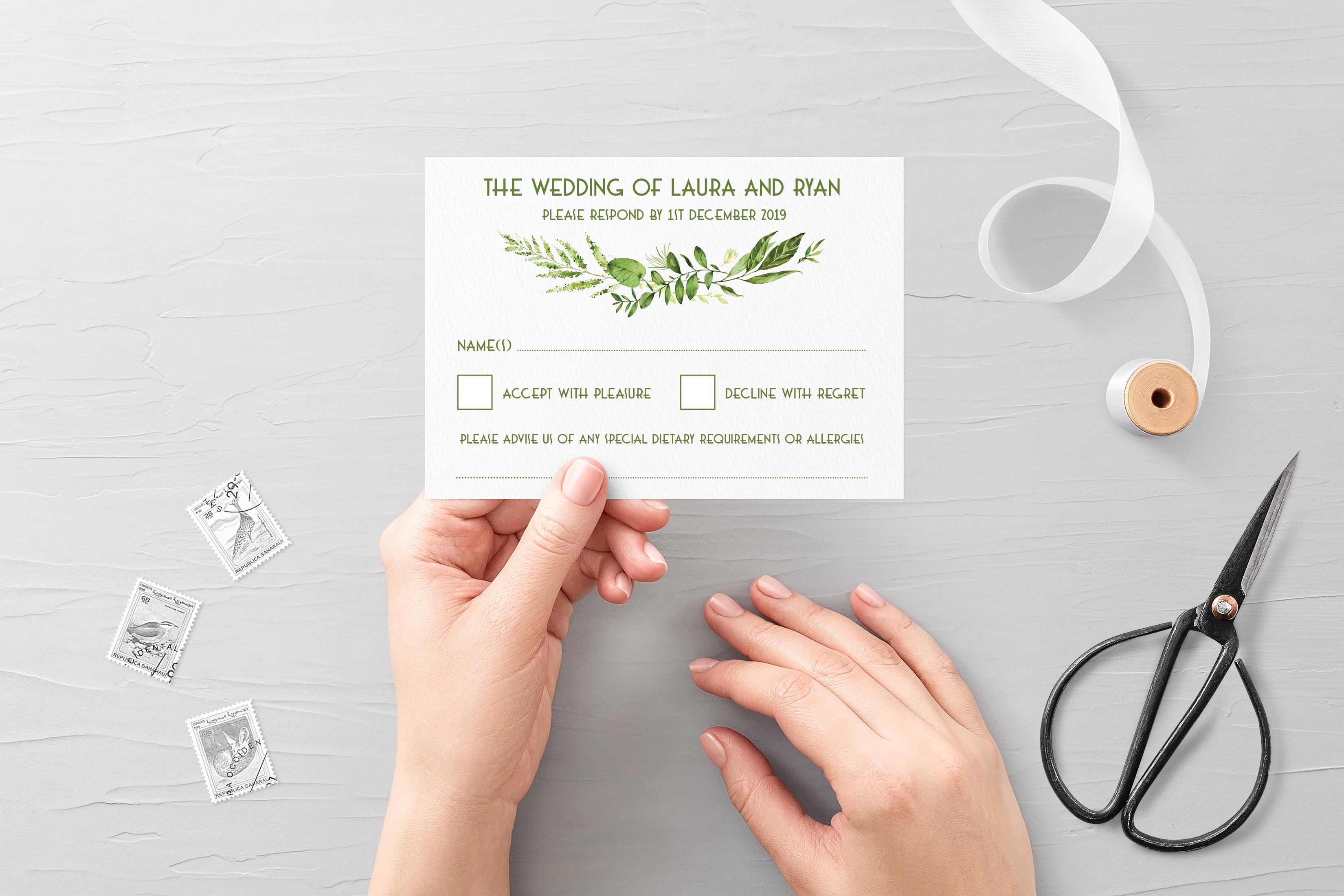 'Spring Wreath' RSVP