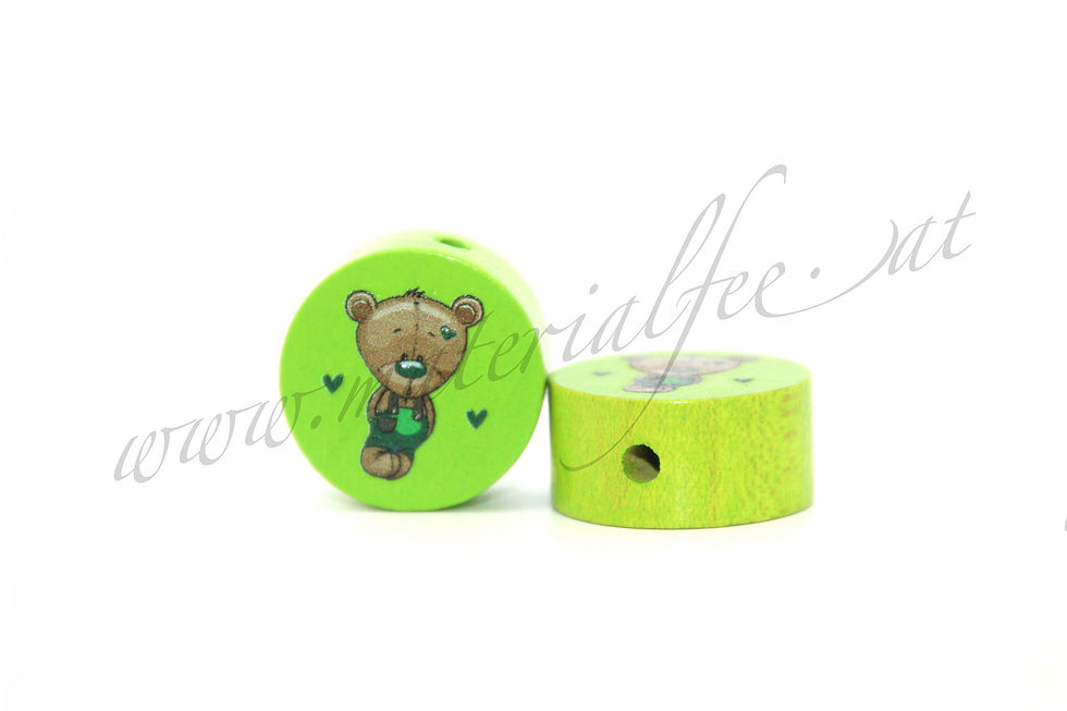 Teddybär "gelbgrün"