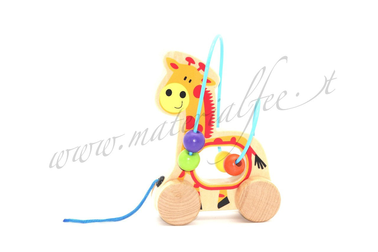 Schiebetier mit Motorikschleife "Giraffe"