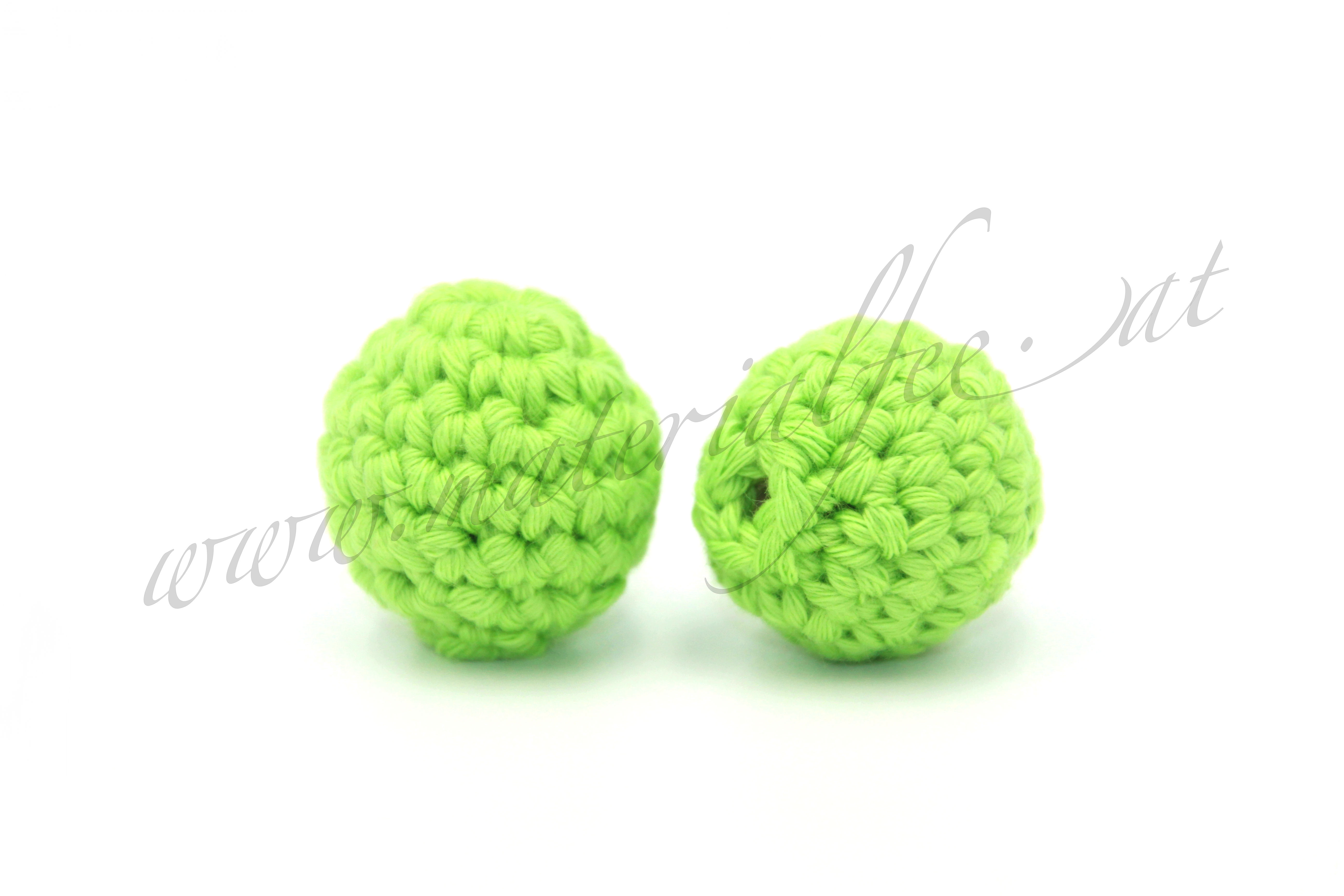 Häkelperle "apfelgrün"