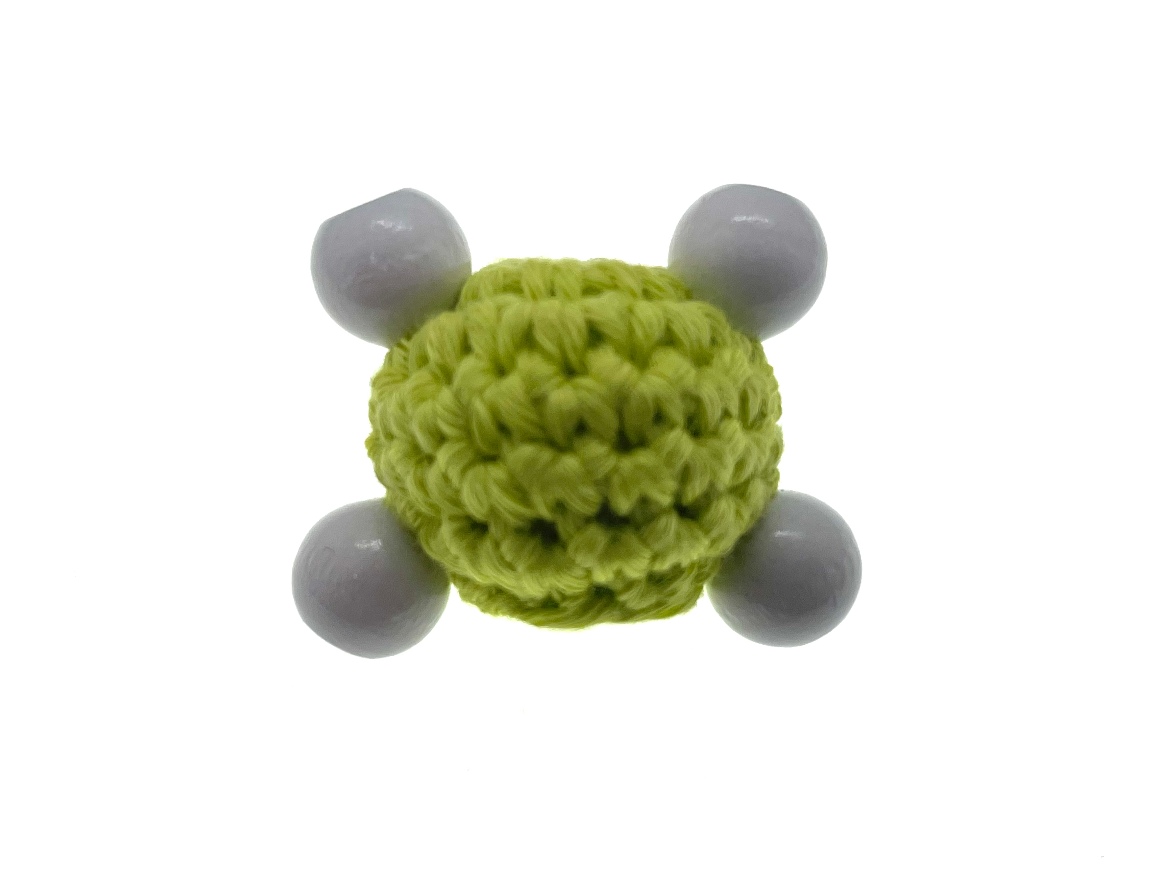 Häkelkörper "lemon/weiß"