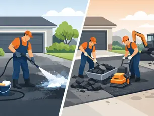 Tarmac Cleaning vs Replacement for Driveways