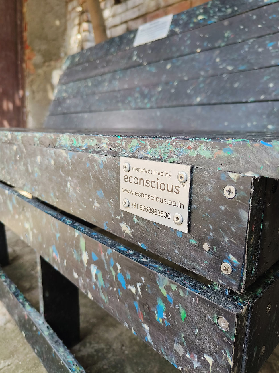 Thumbnail: Re- Bench 1, Recycled Plastic Outdoor Bench