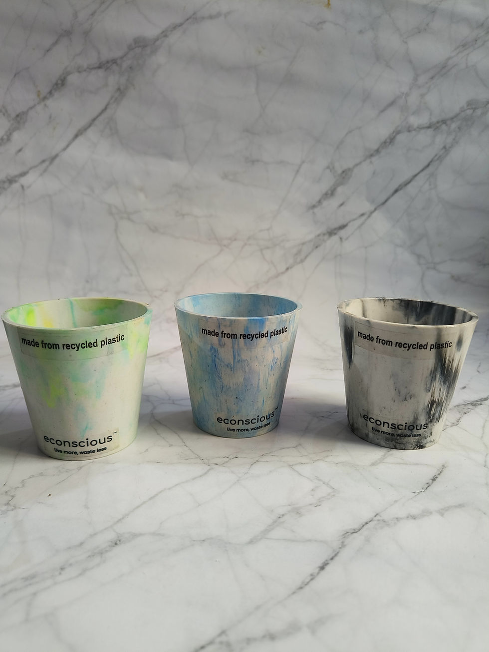 Thumbnail: Recycled plastic pot | mini pot | Desk accessory