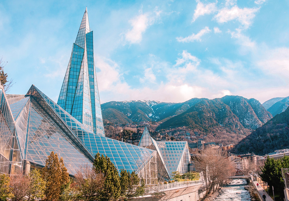 Andorra Caldea Spa Pyrenees Mountains