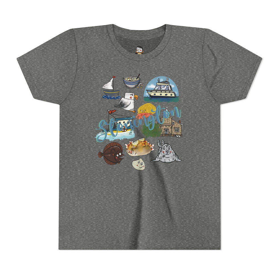 Thumbnail: Nautical Youth Tee - Coastal Stonington Connecticut