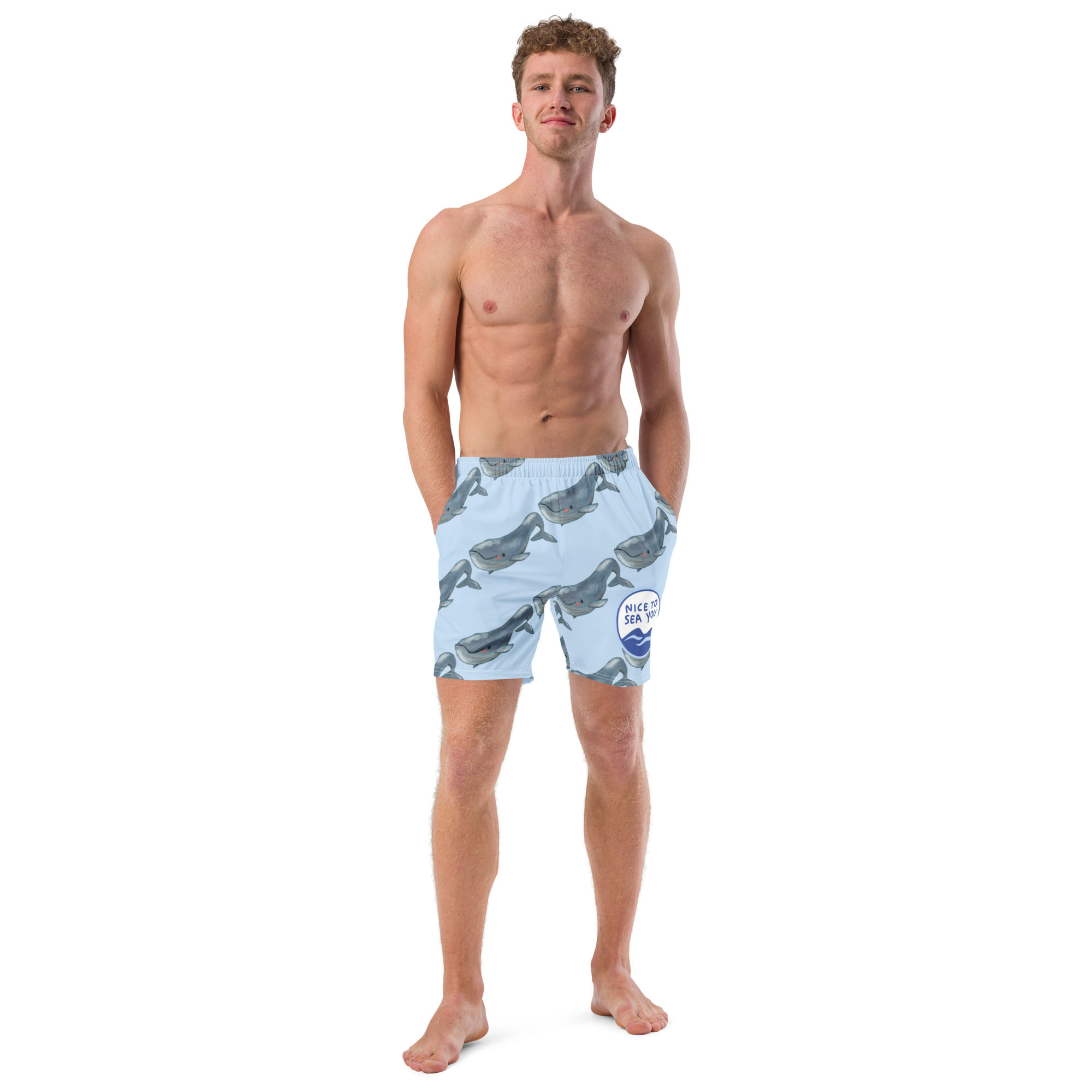 Men's swim trunks - Nice to Sea You 