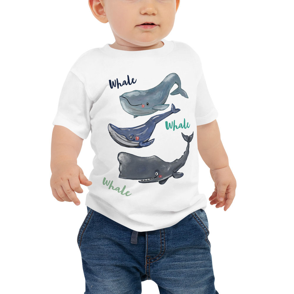 Baby Jersey Short Sleeve Tee - “ Whale Whale Whale”
