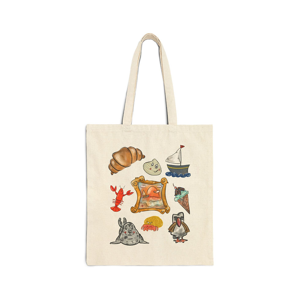 Thumbnail: Mystic CT Cotton Canvas Tote Bag | Eco-Friendly Shopping, New England Gift