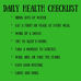 Health CheckList