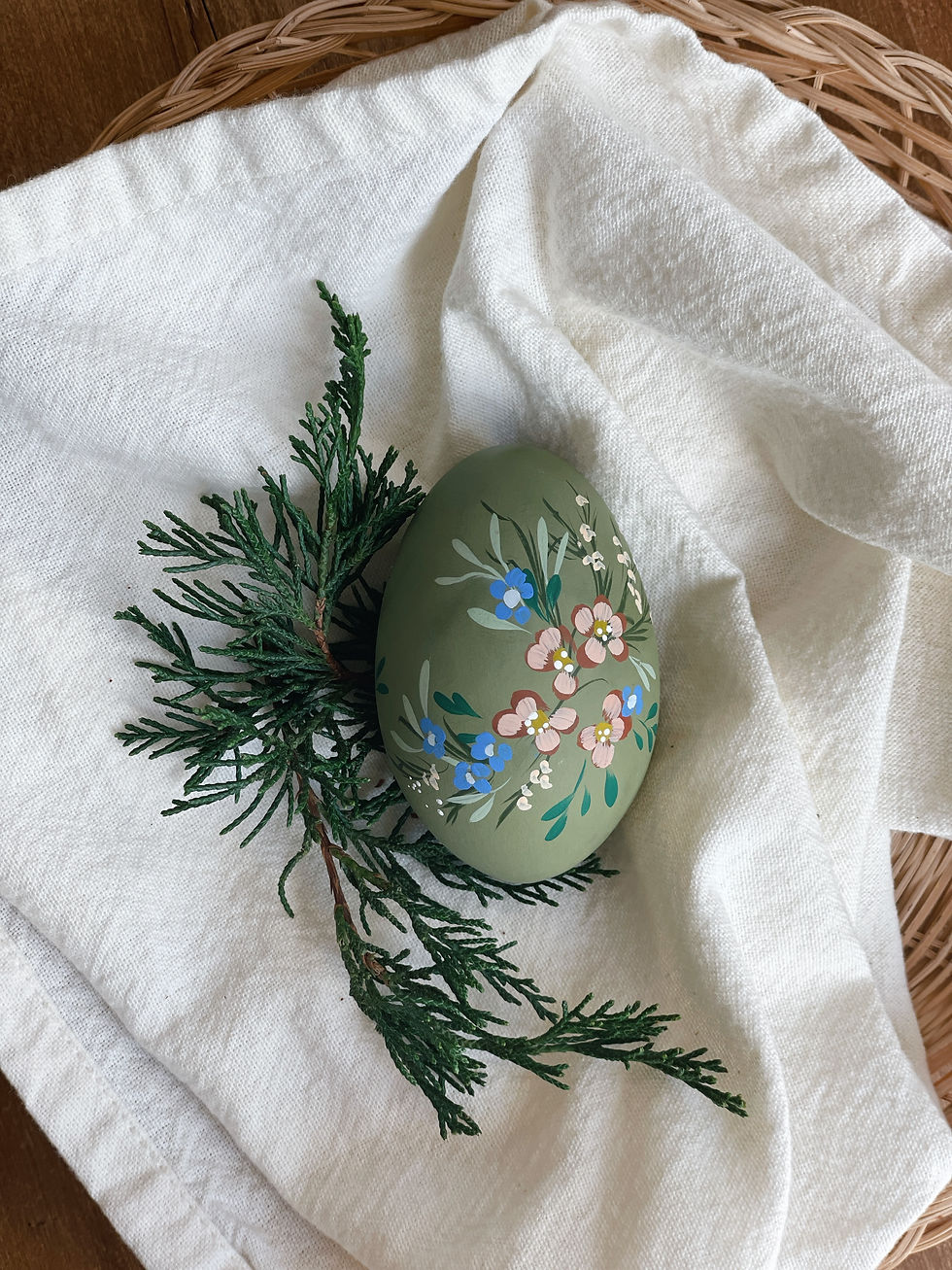 Hand-Painted Easter Egg