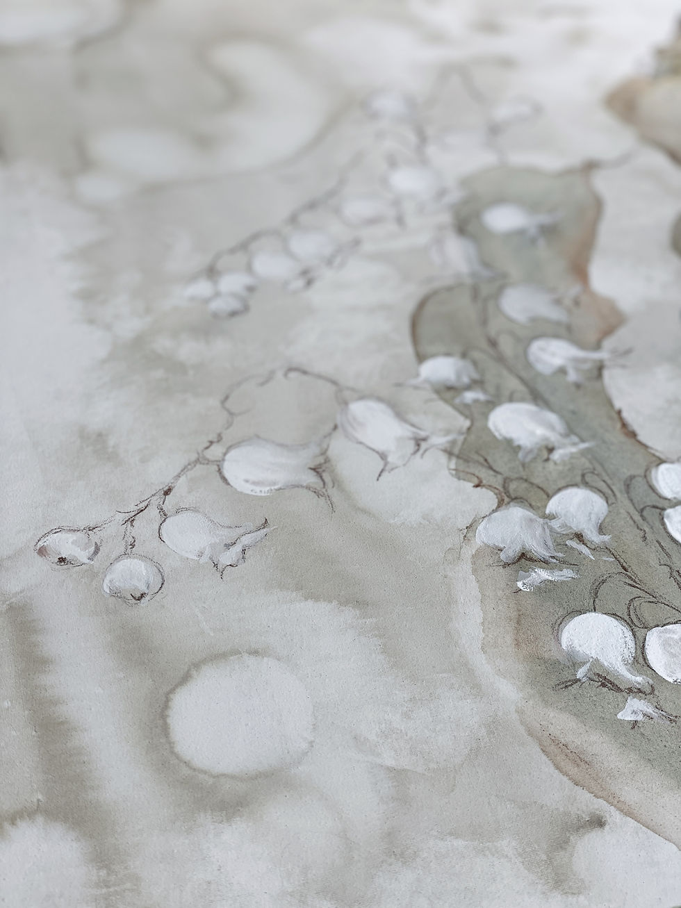 Thumbnail: 24 x 36 Lily of the Valley Painting