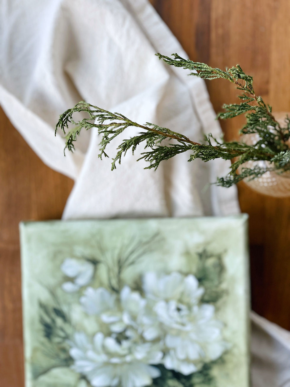 Thumbnail: Peonies on Canvas
